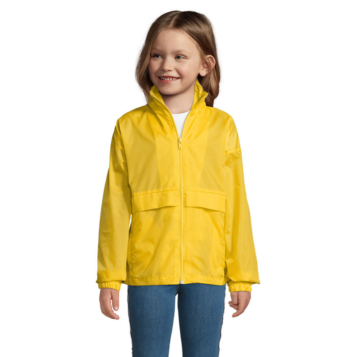Veste coupe vent publicitaire enfant 210g - SURF Jaune 1